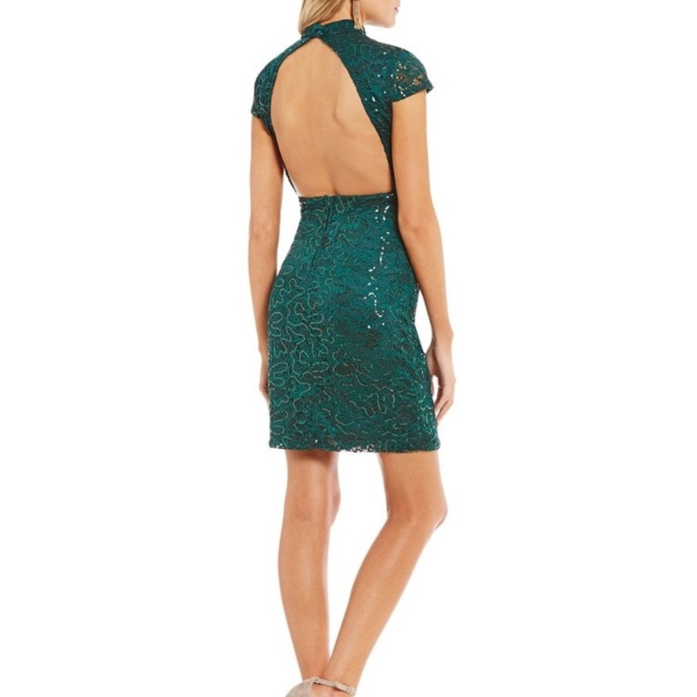 B. Darlin Emerald Dress...Size 7/8. - Picture 2 of 3